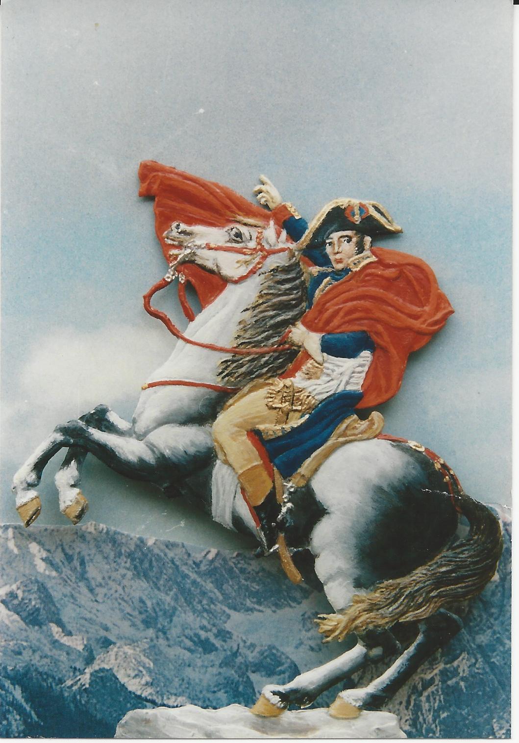 Napoleon, Crossing the St. Bernard Pass, after David